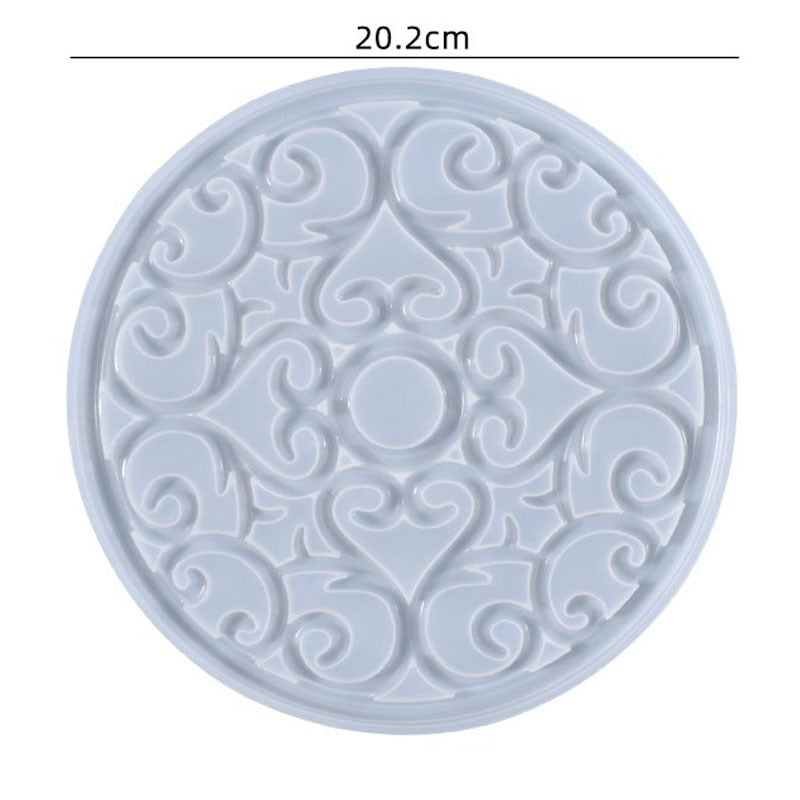 Resin Large Rectangle Tea Plate Coaster mold