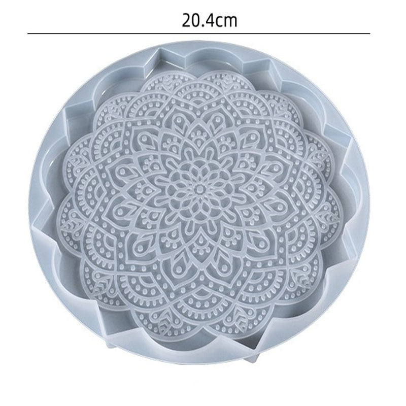 Resin Large Rectangle Tea Plate Coaster mold