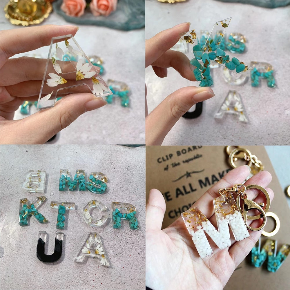 English Alphabet Epoxy Resin Molds