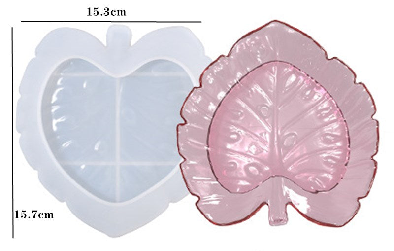 Resin Large Rectangle Tea Plate Coaster mold