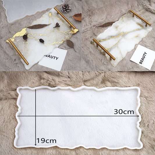 Resin Large Rectangle Tea Plate Coaster mold