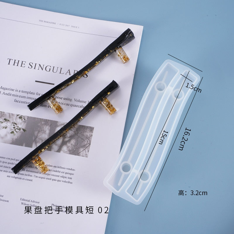 Resin Large Rectangle Tea Plate Coaster mold