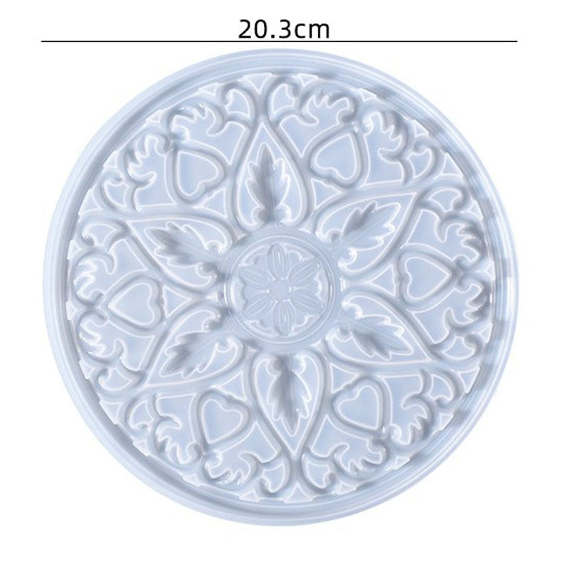 Resin Large Rectangle Tea Plate Coaster mold