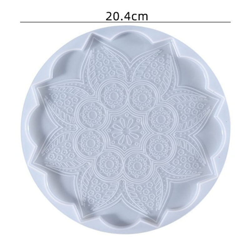 Resin Large Rectangle Tea Plate Coaster mold