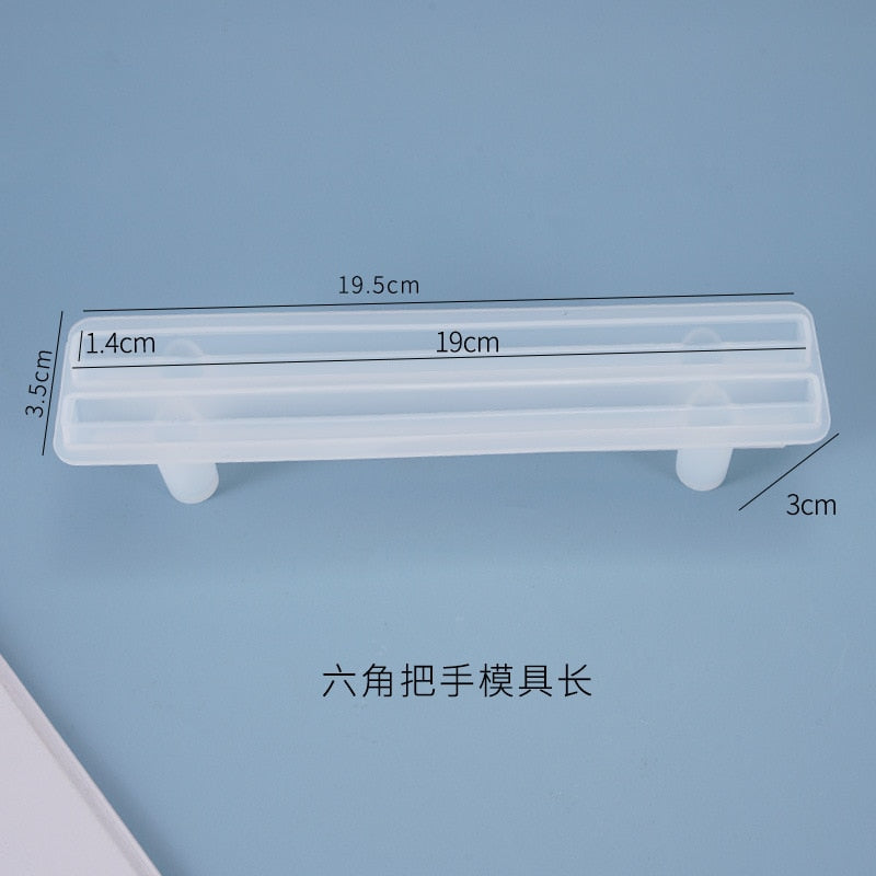 Resin Large Rectangle Tea Plate Coaster mold