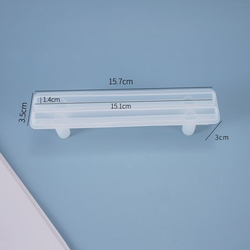 Resin Large Rectangle Tea Plate Coaster mold