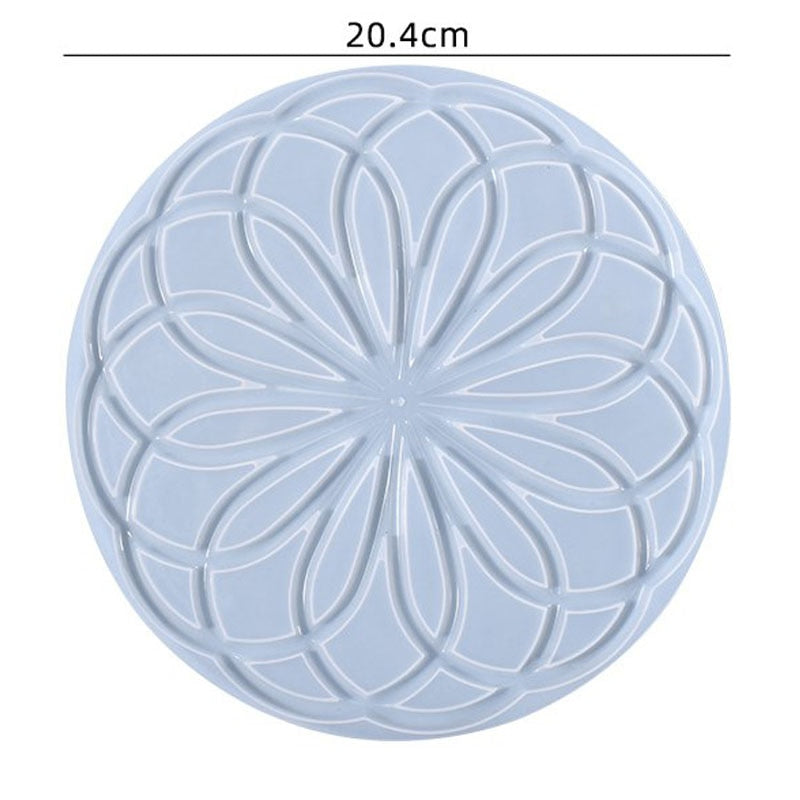 Resin Large Rectangle Tea Plate Coaster mold