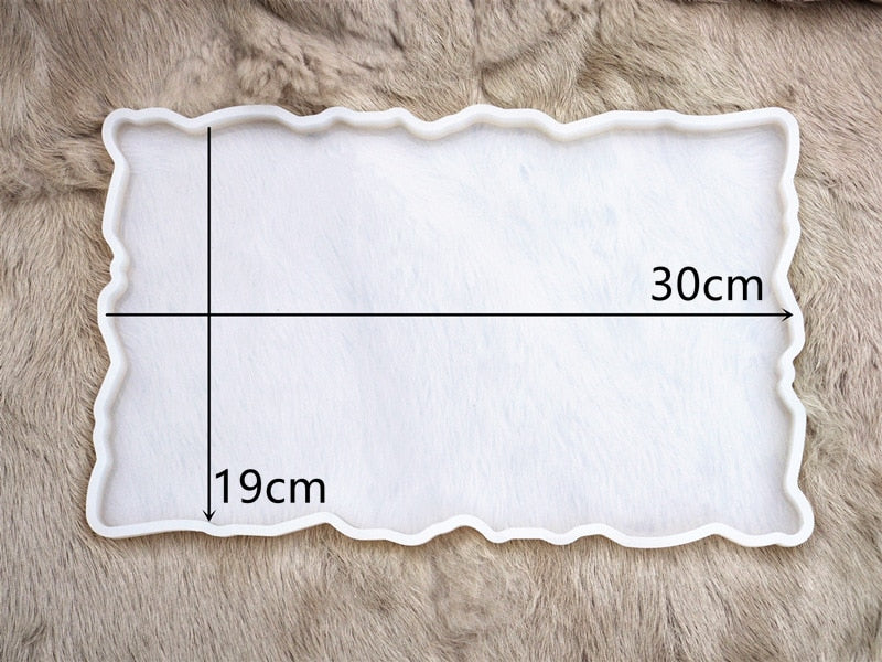 Resin Large Rectangle Tea Plate Coaster mold
