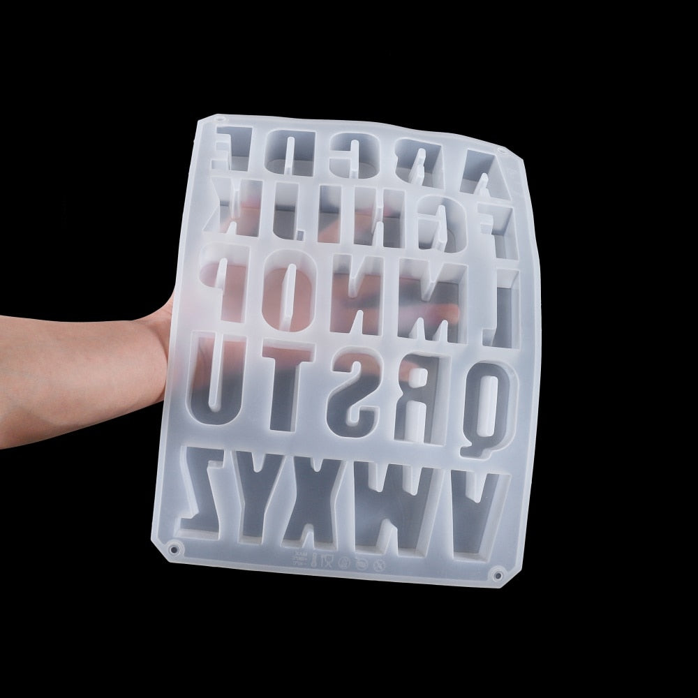 English Alphabet Epoxy Resin Molds