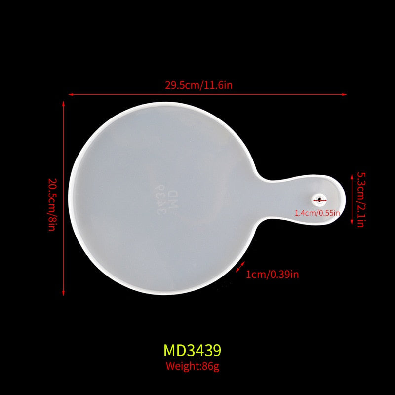 Resin Large Rectangle Tea Plate Coaster mold