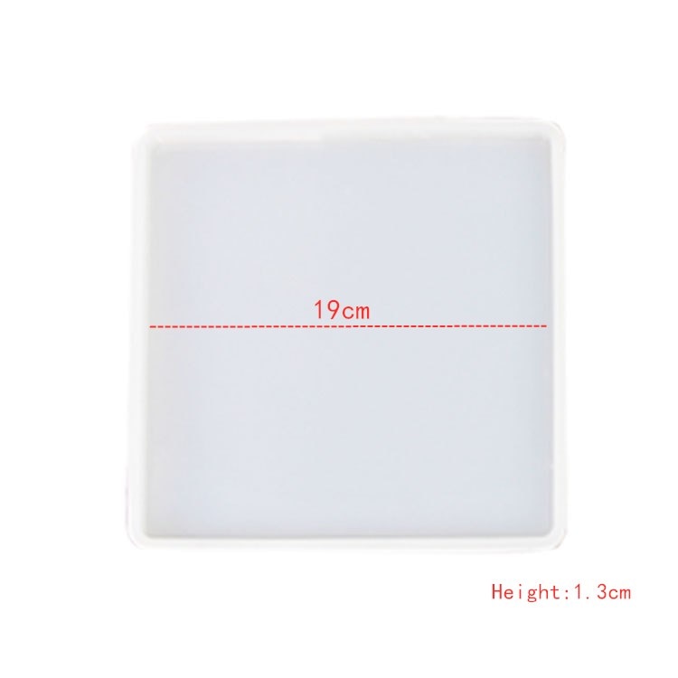 Resin Large Rectangle Tea Plate Coaster mold