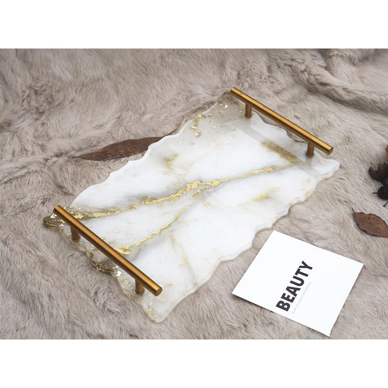 Resin Large Rectangle Tea Plate Coaster mold