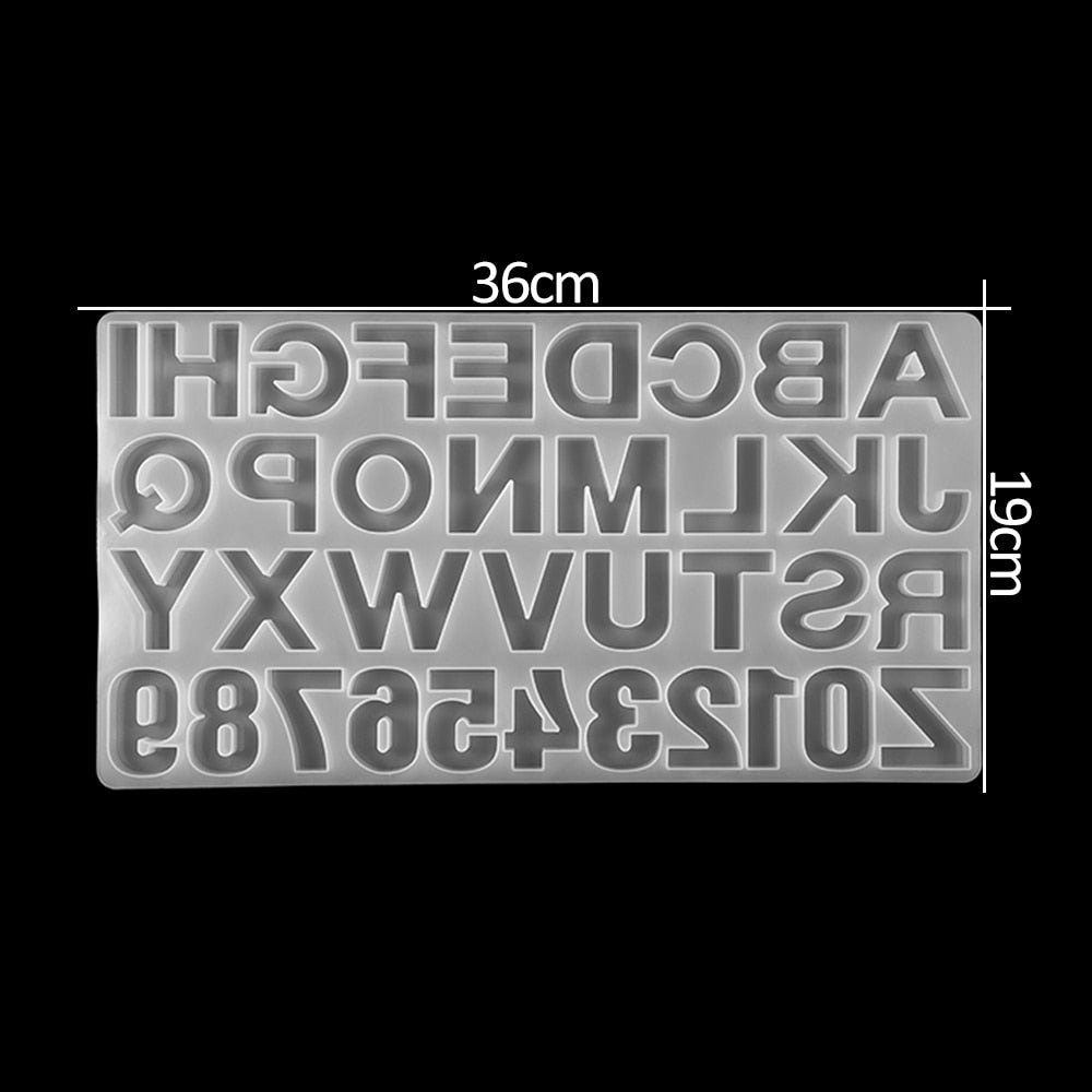 English Alphabet Epoxy Resin Molds