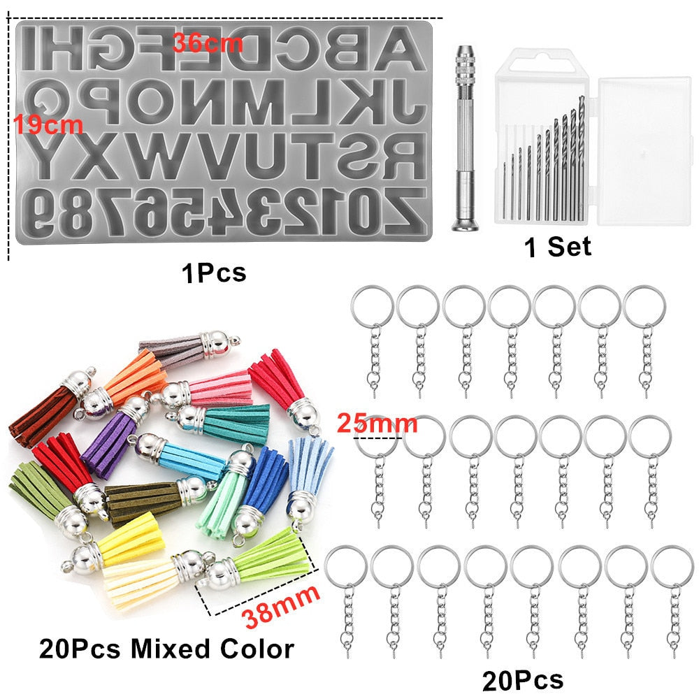 English Alphabet Epoxy Resin Molds