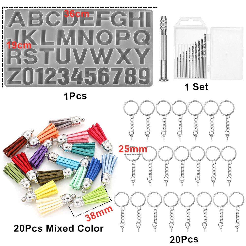 English Alphabet Epoxy Resin Molds