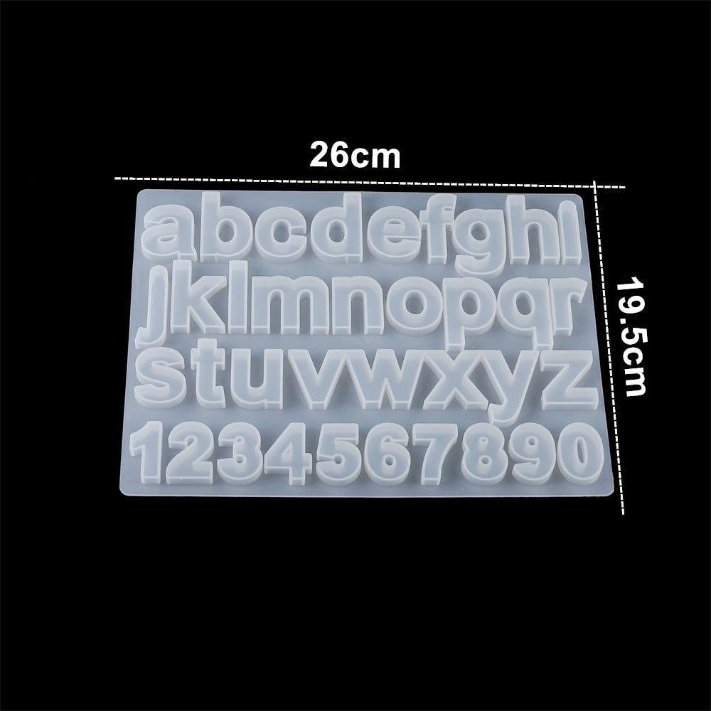 English Alphabet Epoxy Resin Molds
