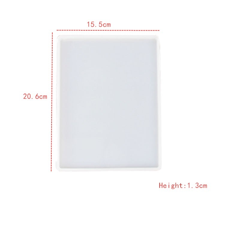 Resin Large Rectangle Tea Plate Coaster mold