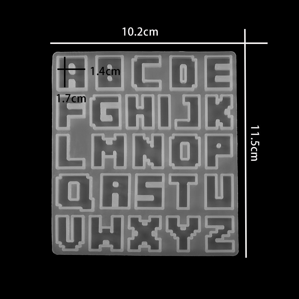 English Alphabet Epoxy Resin Molds