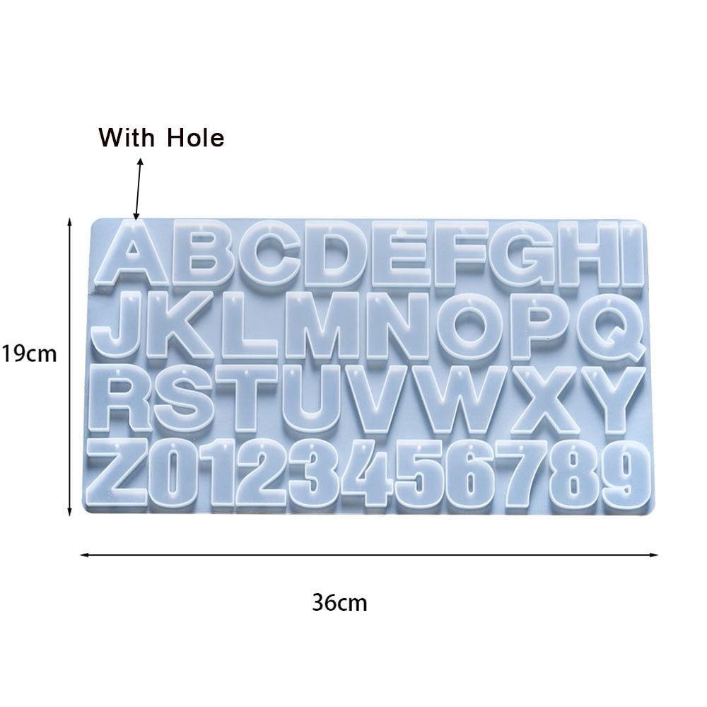 English Alphabet Epoxy Resin Molds