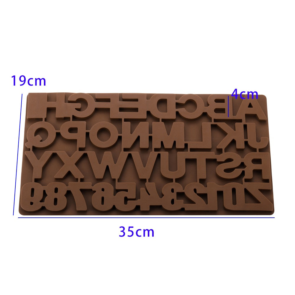 English Alphabet Epoxy Resin Molds